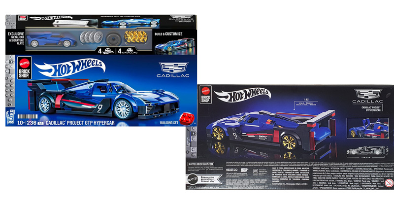 Mattel Brick Shop Cadillac Project GTP Hypercar JFR89 Box