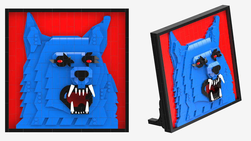 Bluebrixx 3D-Bild: der Karpatenhund 108501 Vorderseite