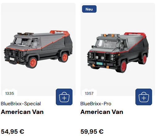 Bluebrixx American Van Special und Pro Set