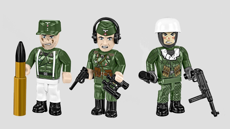 COBI Panzerjäger Nashorn Limited Edition 2662 Minifiguren