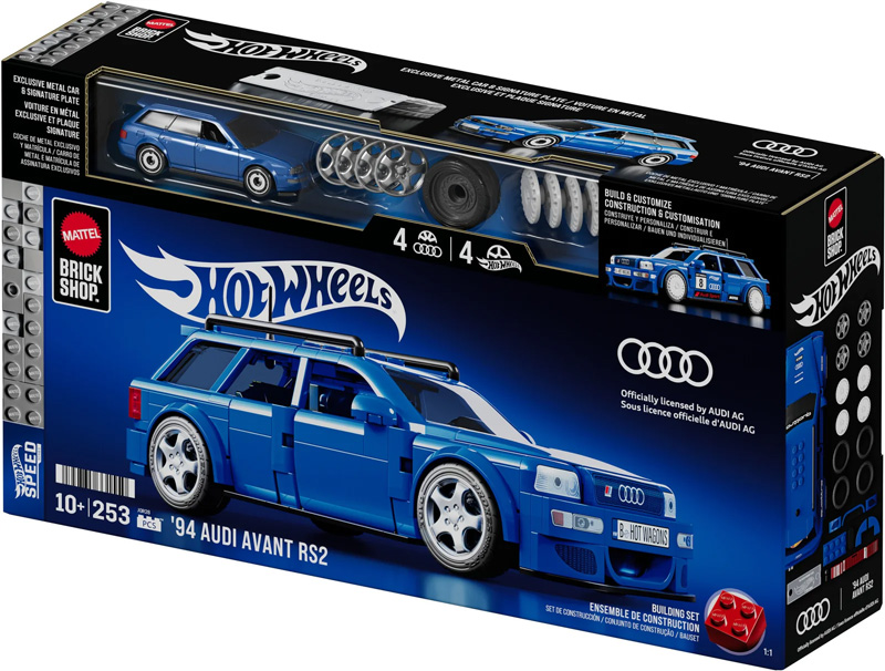 Mattel Brick Shop Hot Wheels JGR28 Audi Avant RS2 Box