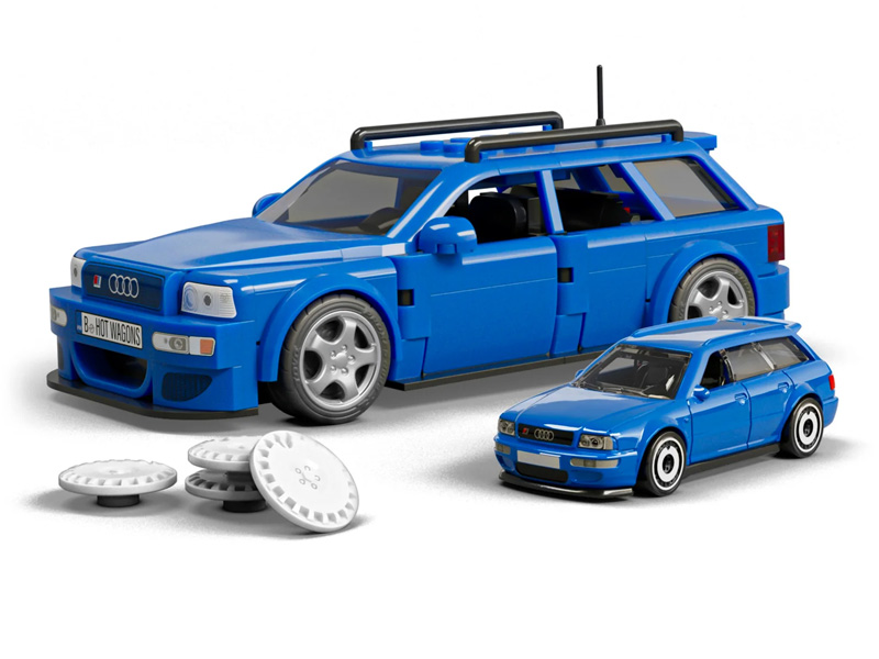 Mattel Brick Shop Hot Wheels JGR28 Audi Avant RS2 Set