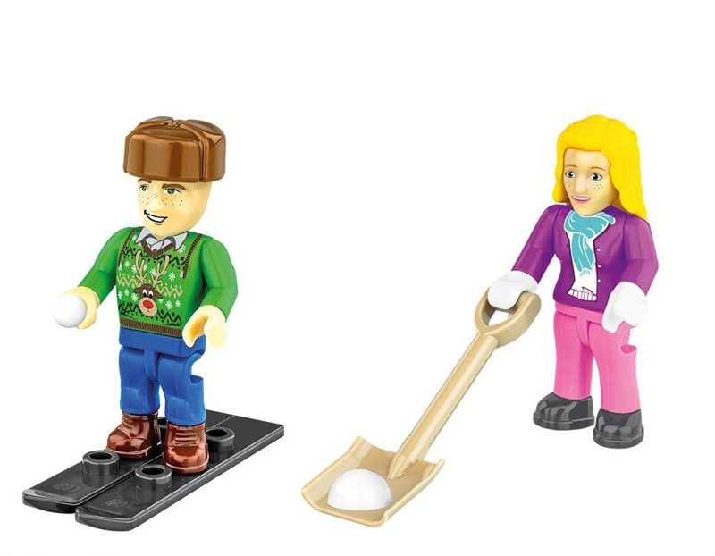 COBI 24639 Volkswagen T3 Winter Adventure Figuren