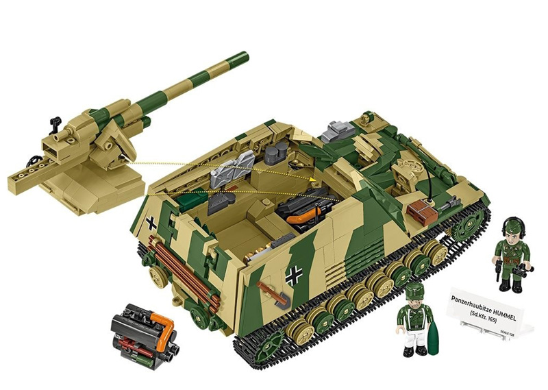 COBI 2663 Panzerhaubitze "Hummel" Sd. Kfz. 165 Set Rückseite