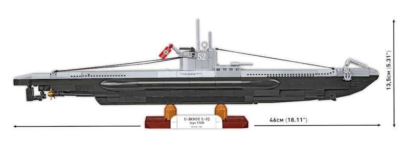 COBI U-Boot U-52 Ty VIIB 4852 Maße