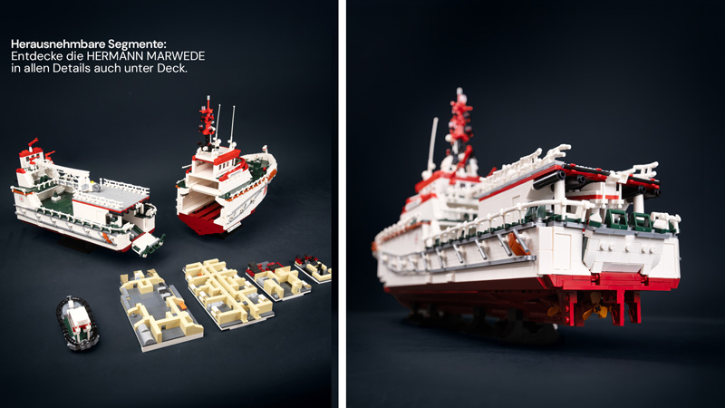 BlueBrixx Hermann Marwede 108466 aufgebautes Set