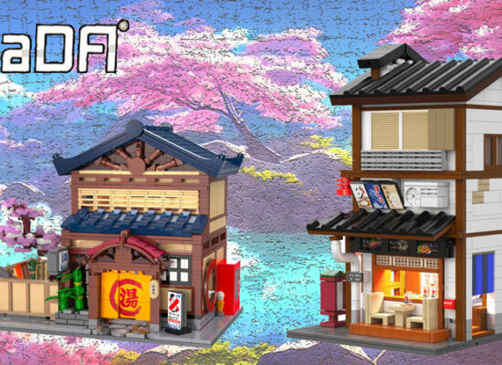 Japanische Häuserserie von CaDA wird mit Izakaya (C66019W) und Badehaus (C66012W) fortgesetzt