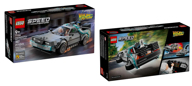 LEGO Speed Champions Zeitmaschine aus Zurück in die Zukunft Box