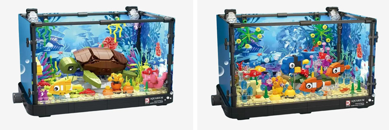 DK Aquarium 7024 Schildkröte und 7023 Qualle