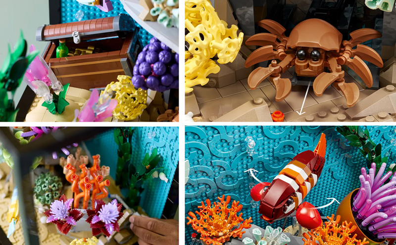 LEGO 10366 Tropisches Aquarium Details