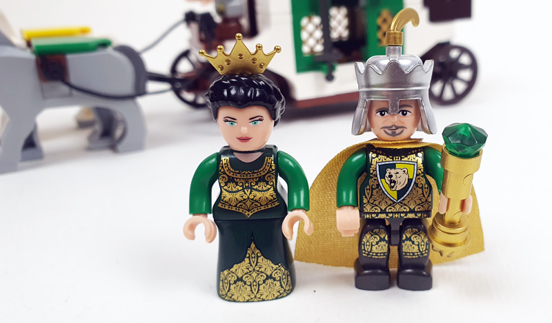 BlueBrixx Burg Bärenfels: Kutsche des Burgherren 108808 Minifiguren