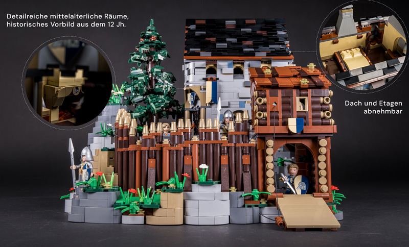 Bluebrixx Burg Blaustein Pro 108712 Produktbilder