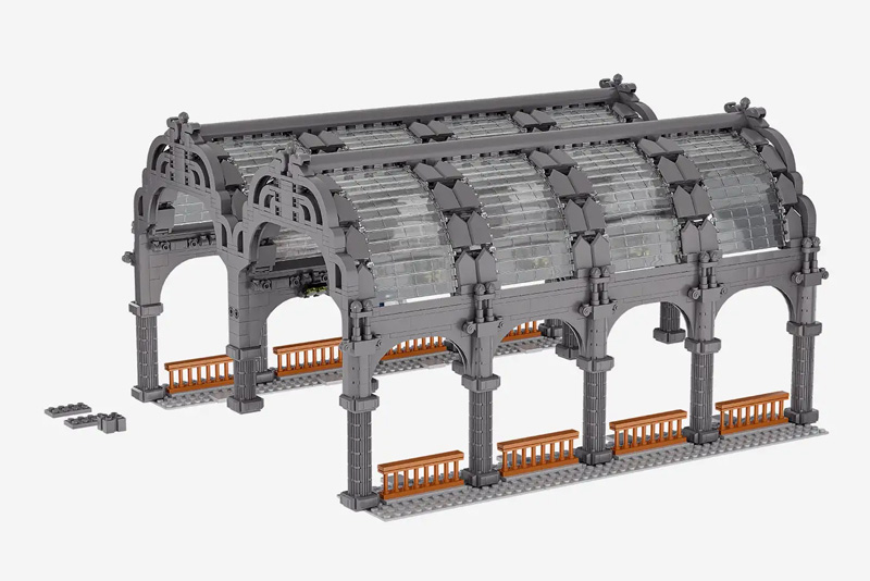 Bluebrixx BlueBrixx Studgart Hbf: Altes Dach für Bahnsteig (breit) 108424