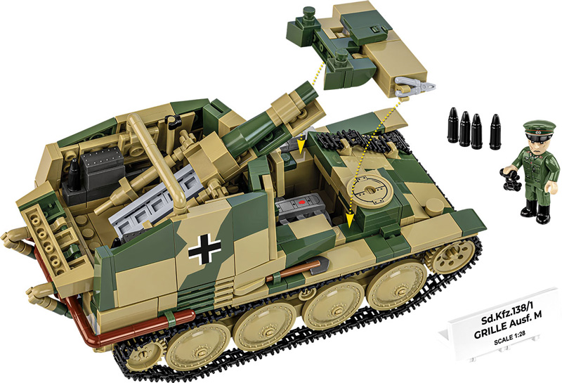 COBI 2665 Sturmpanzer 38(t) Grille Ausf. M Set