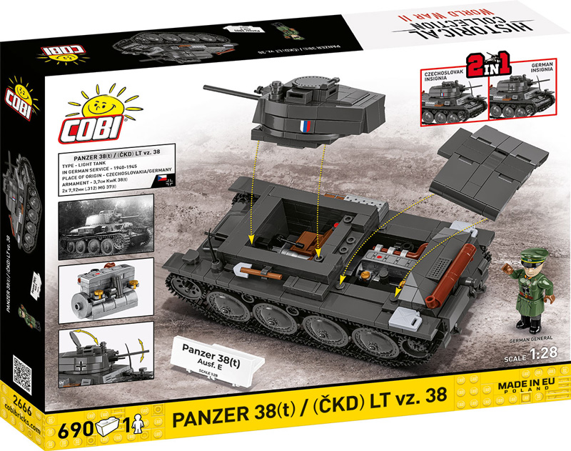 COBI 2666 Panzer 38(t) / (ČKD) LT vz. 38 Box