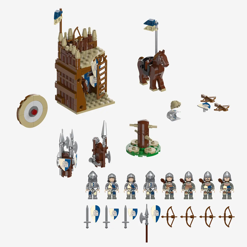 BlueBrixx Minifigurenpaket Burg Blaustein: Wachen 108685