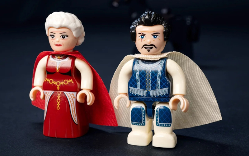 BlueBrixx Burg Blaustein Minifiguren Herrschaften 108665