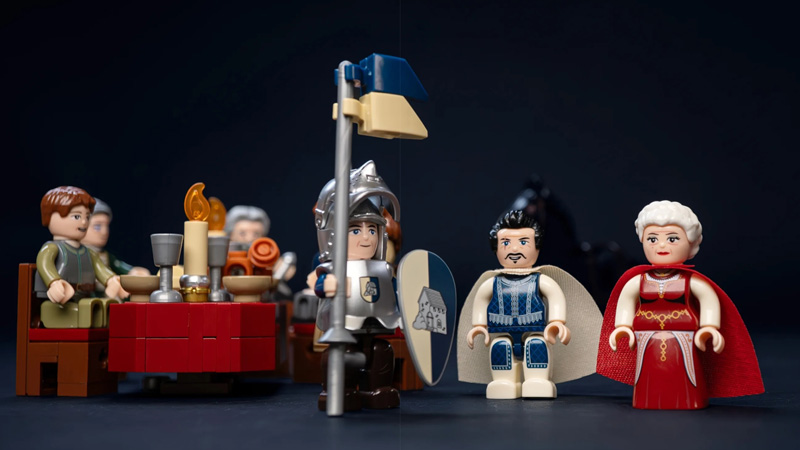 BlueBrixx Burg Blaustein Minifiguren Herrschaften 108665