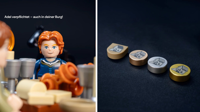 BlueBrixx Burg Blaustein Minifiguren Herrschaften 108665