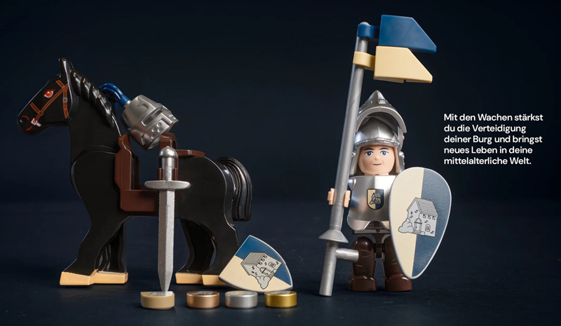 BlueBrixx Burg Blaustein Minifiguren Wachen 108685