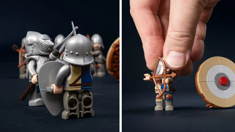 BlueBrixx Burg Blaustein Minifiguren Wachen 108685