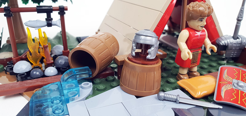 COBI Roman Camp: Tent / Zelt der römischen Legionäre 20078 gebaut