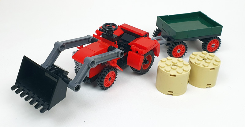 Toylino Traktor aufgebaut
