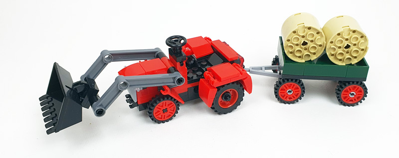 Toylino Traktor aufgebaut