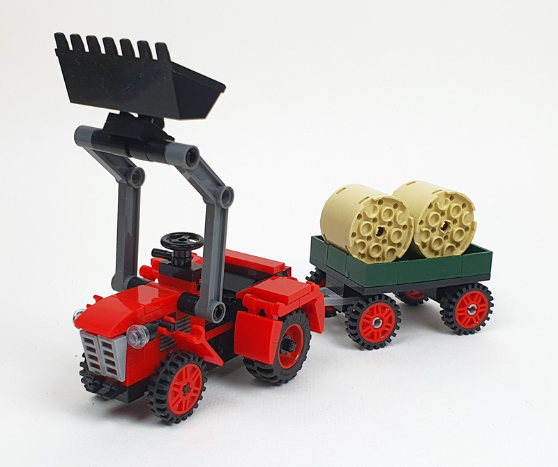 Toylino Traktor aufgebaut