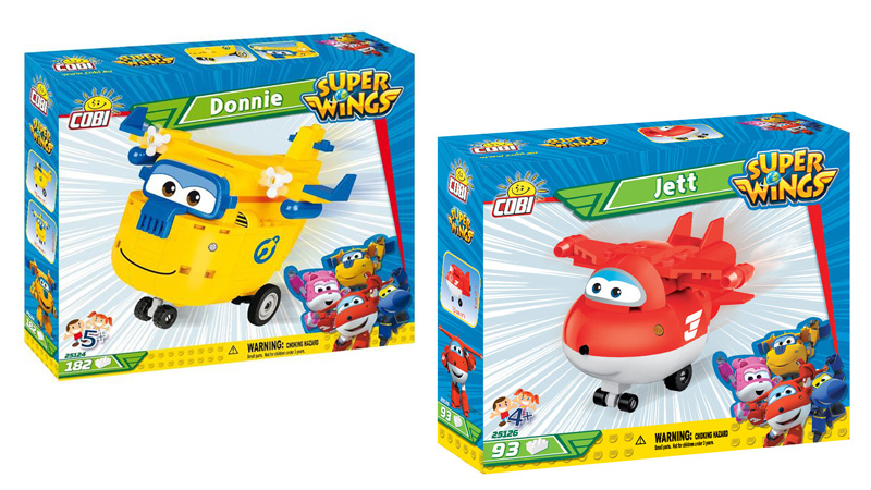 COBI Super Wings Donnie 25124 und Jett 25126 Box