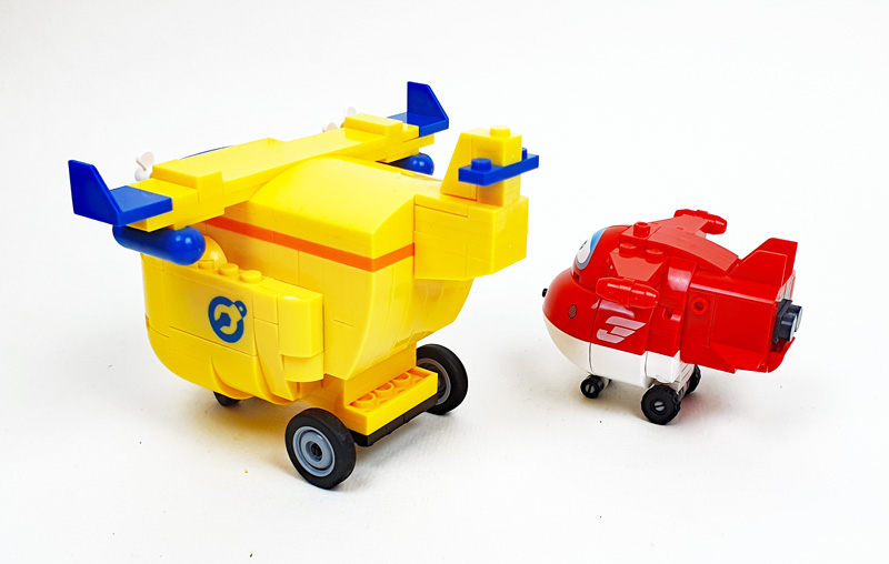 COBI Super Wings Donnie 25124 und Jett 25126