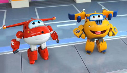 COBI Super Wings Donnie 25124 und Jett 25126 Original