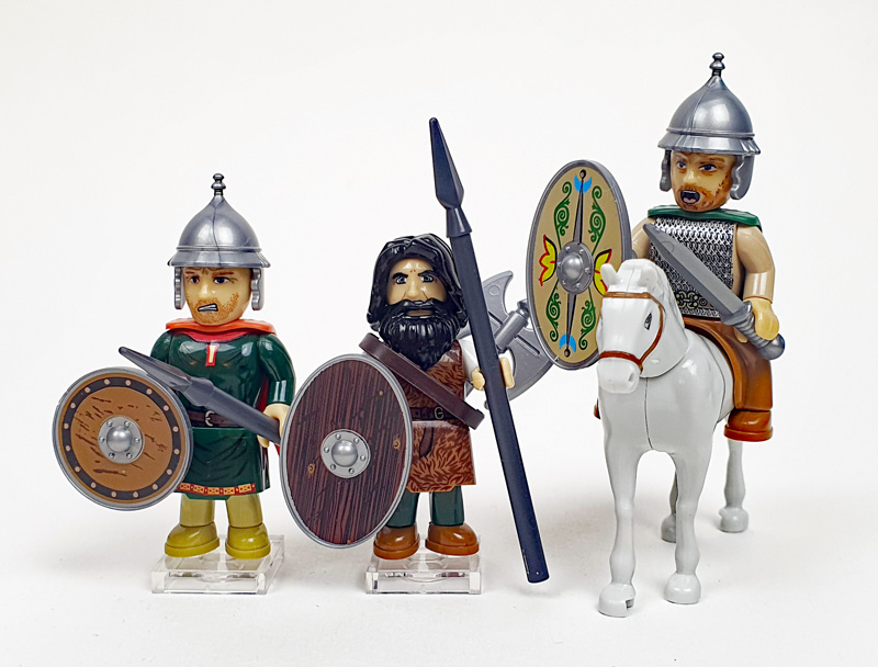 COBI Germanic Warriors / Germanische Krieger 20075 Minifiguren gebaut