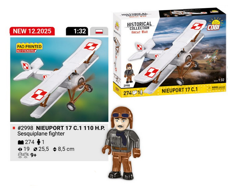 COBI 2998 Nieuport 17 C.1.
