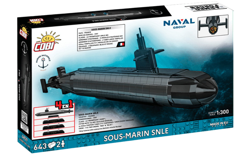 COBI Sous-Marin SNLE 4859 Box