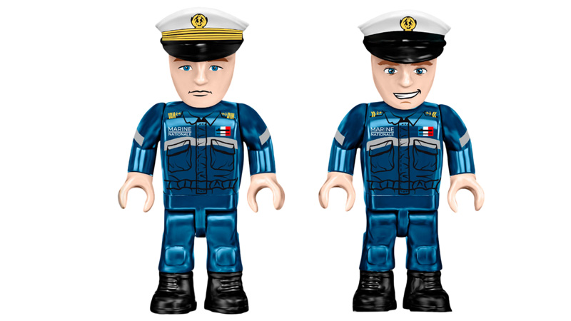COBI Sous-Marin SNLE 4859 Minifiguren
