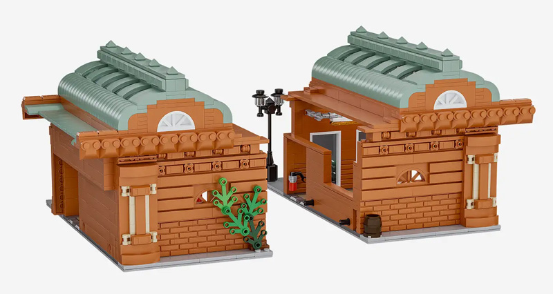 BlueBrixx Studgart Hbf: Zwischengebäude (2-in-1) 108432