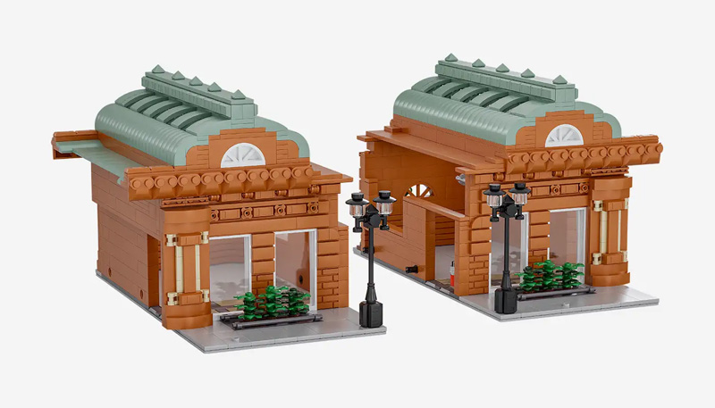 BlueBrixx Studgart Hbf: Zwischengebäude (2-in-1) 108432