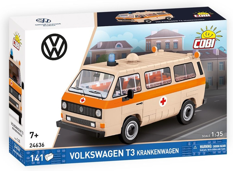 COBI-24636 Volkswagen T3 Krankenwagen Box