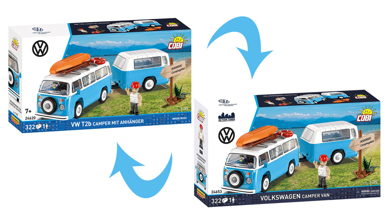 COBI VW Camper Van 24620 und 24653 Titel