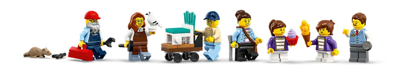 LEGO Einkaufsmeile 11371 Minifiguren