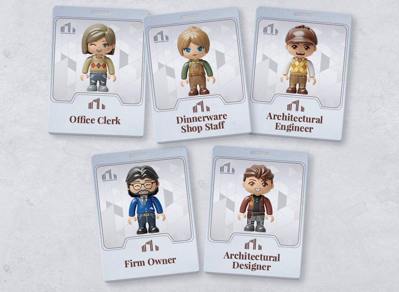 Pantasy Architecture Firm 85041 Minifiguren