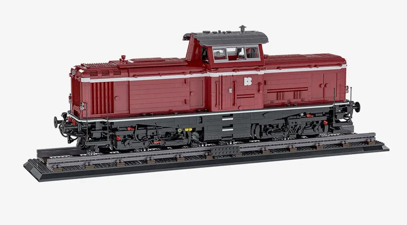 BlueBrixx Display Lokomotive V100 dunkelrot (106969)