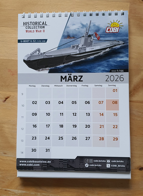 COBI Tischkalender 2026