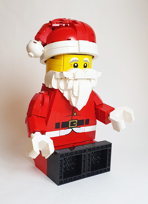 LEGO Große Weihnachtsmann-Minifigur 40820 gebaut
