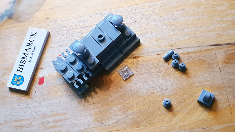 COBI Battleship Bismarck 4854 Aufbau