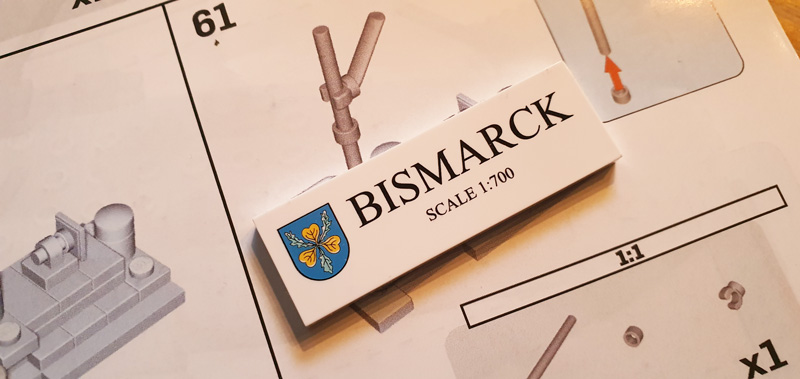 COBI Battleship Bismarck 4854 Aufbau