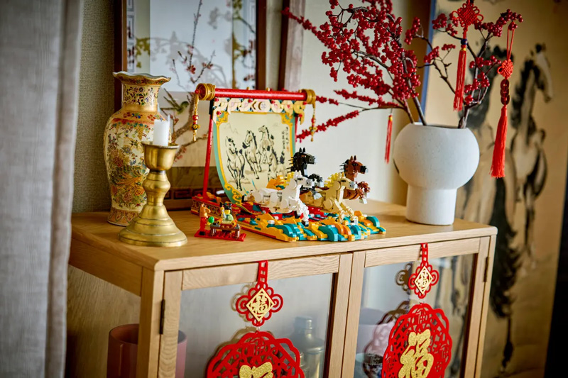 LEGO 80119 Leinwand mit galoppierenden Pferden Lifestyle