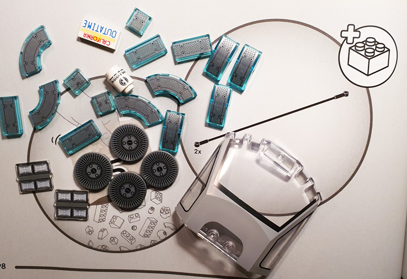 LEGO Speed Champions Zeitmaschine DeLorean 77256 Aufbau