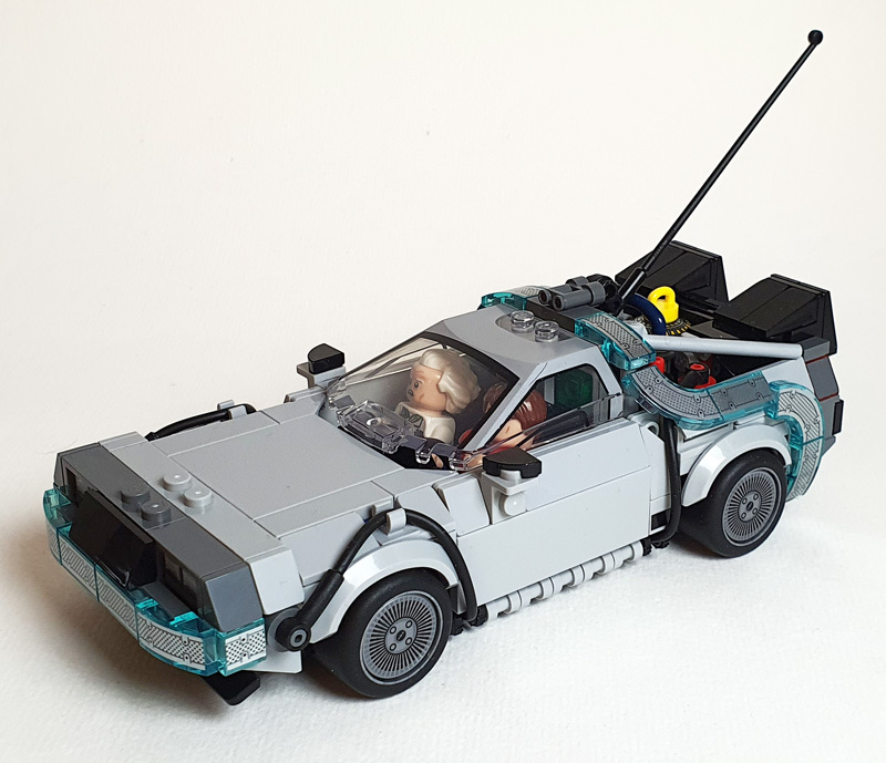 LEGO Speed Champions Zeitmaschine DeLorean 77256 Minifiguren im Auto